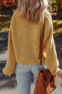 Mustard Buttoned Front Cardigan (S-XL)