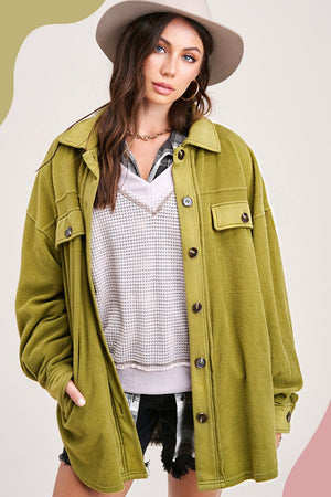 Olive Fleece (S-M-L)