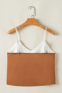 Color Block Spaghetti Straps Tank Top | S-XL