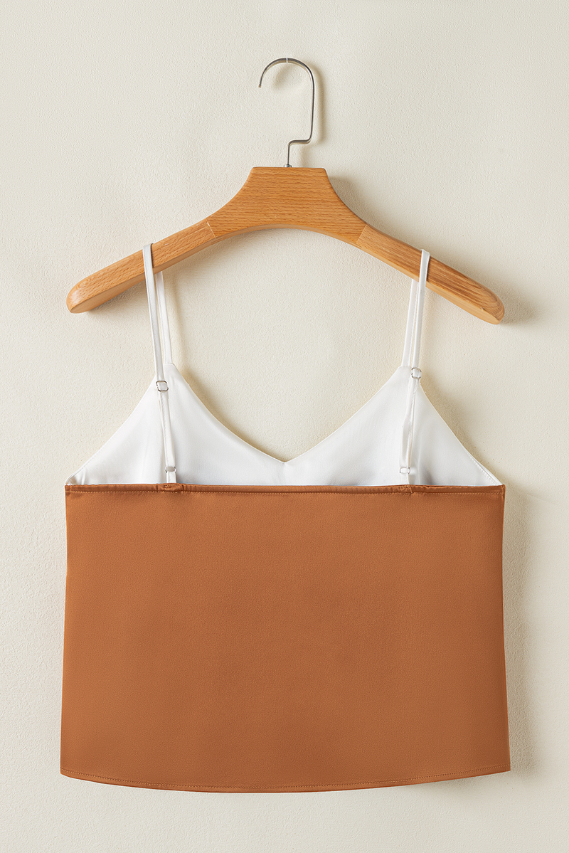 Color Block Spaghetti Straps Tank Top | S-XL
