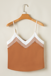 Color Block Spaghetti Straps Tank Top | S-XL