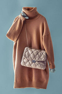 THICK TURTLENECK SWEATER DRESS (S-M-L)