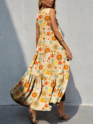 Tiered Printed Maxi (S-XL)