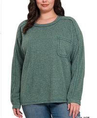 Ribbed Hacci Top (XL/1X, 2X/3X)