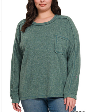 Ribbed Hacci Top (XL/1X, 2X/3X)
