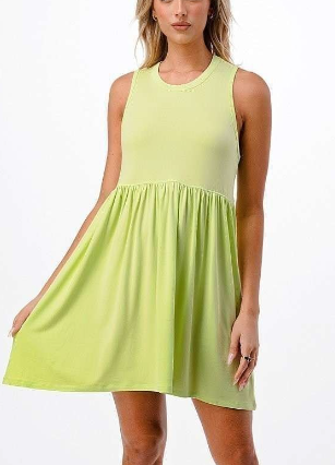 Lime Midi Dress (S-M-L) - IronFox Clothing