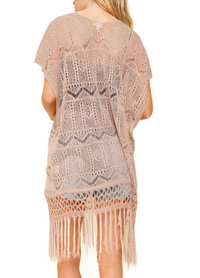 Crochet Tassel Kimono (One Size)