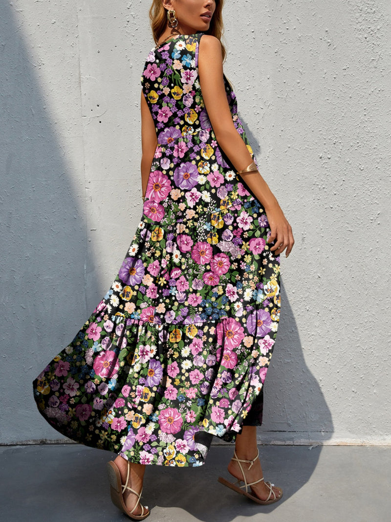 Tiered Printed Maxi (S-XL)