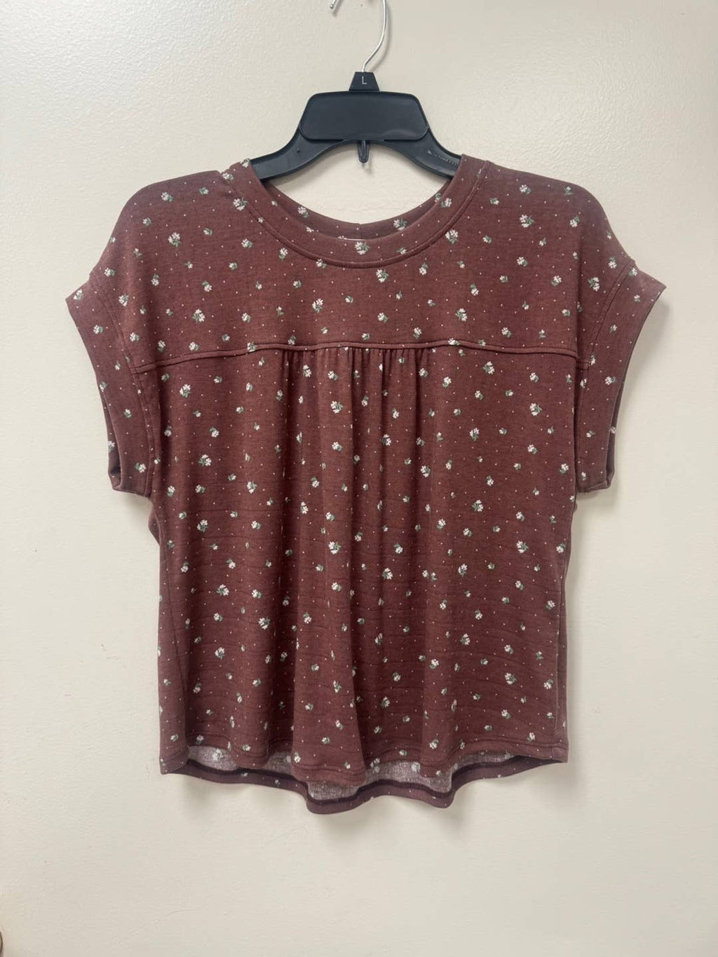 Floral knit top (S-3X)