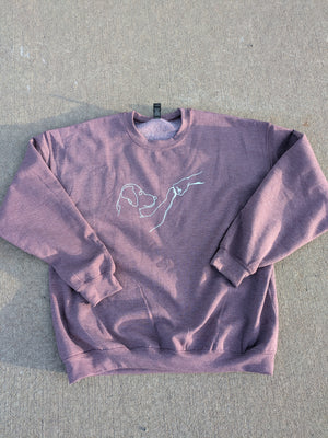 Cat fist bump Sweatshirt