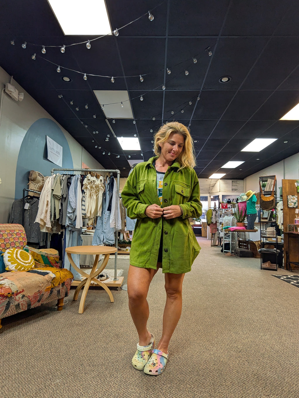 Olive Fleece (S-M-L)