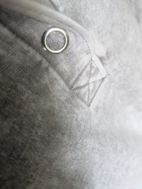 Vintage Wash Snap-Front Sweatshirt- Grey (S-M-L)