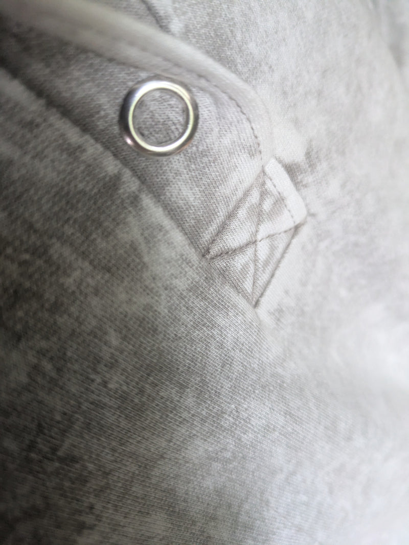 Vintage Wash Snap-Front Sweatshirt- Grey (S-M-L)