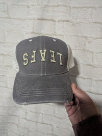 Upsidedown LEAFS hats- 2 COLORS