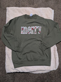 Merry Pocket Creneck Olive (S-XL)