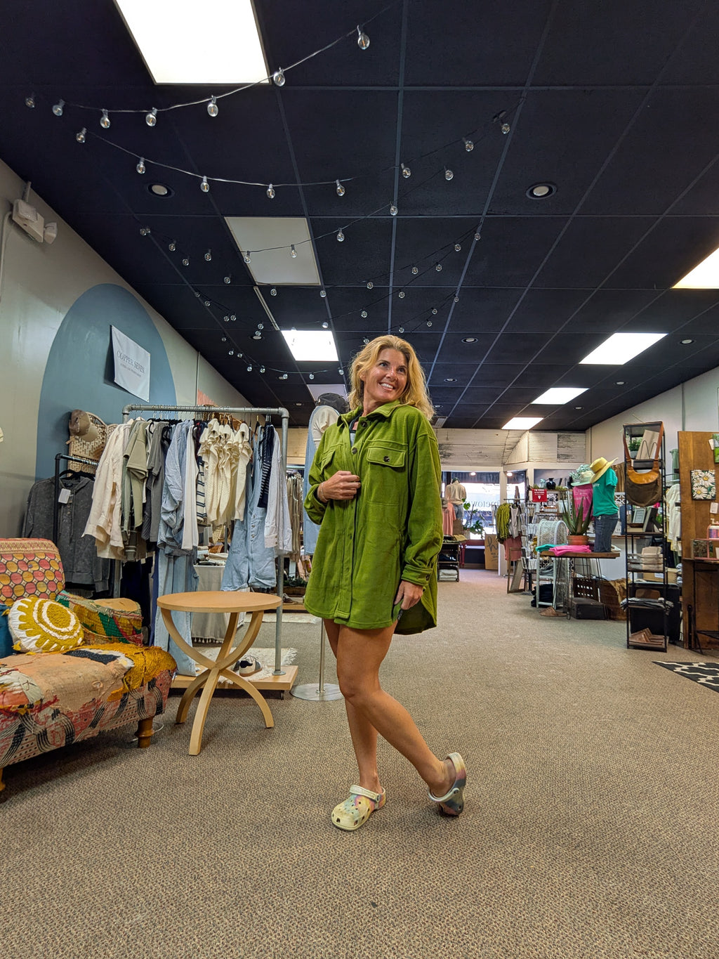 Olive Fleece (S-M-L)