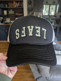 Upsidedown LEAFS hats- 2 COLORS