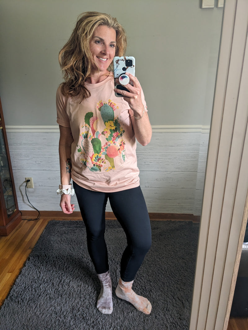 Pastel Cactus Tee (S-XL)