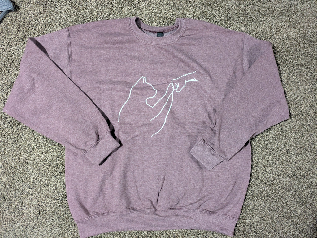 Cat fist bump Sweatshirt