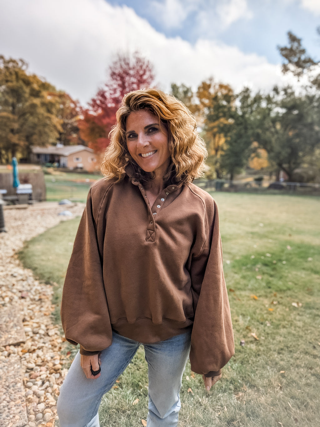 Vintage Puff Sweater (S-M-L)