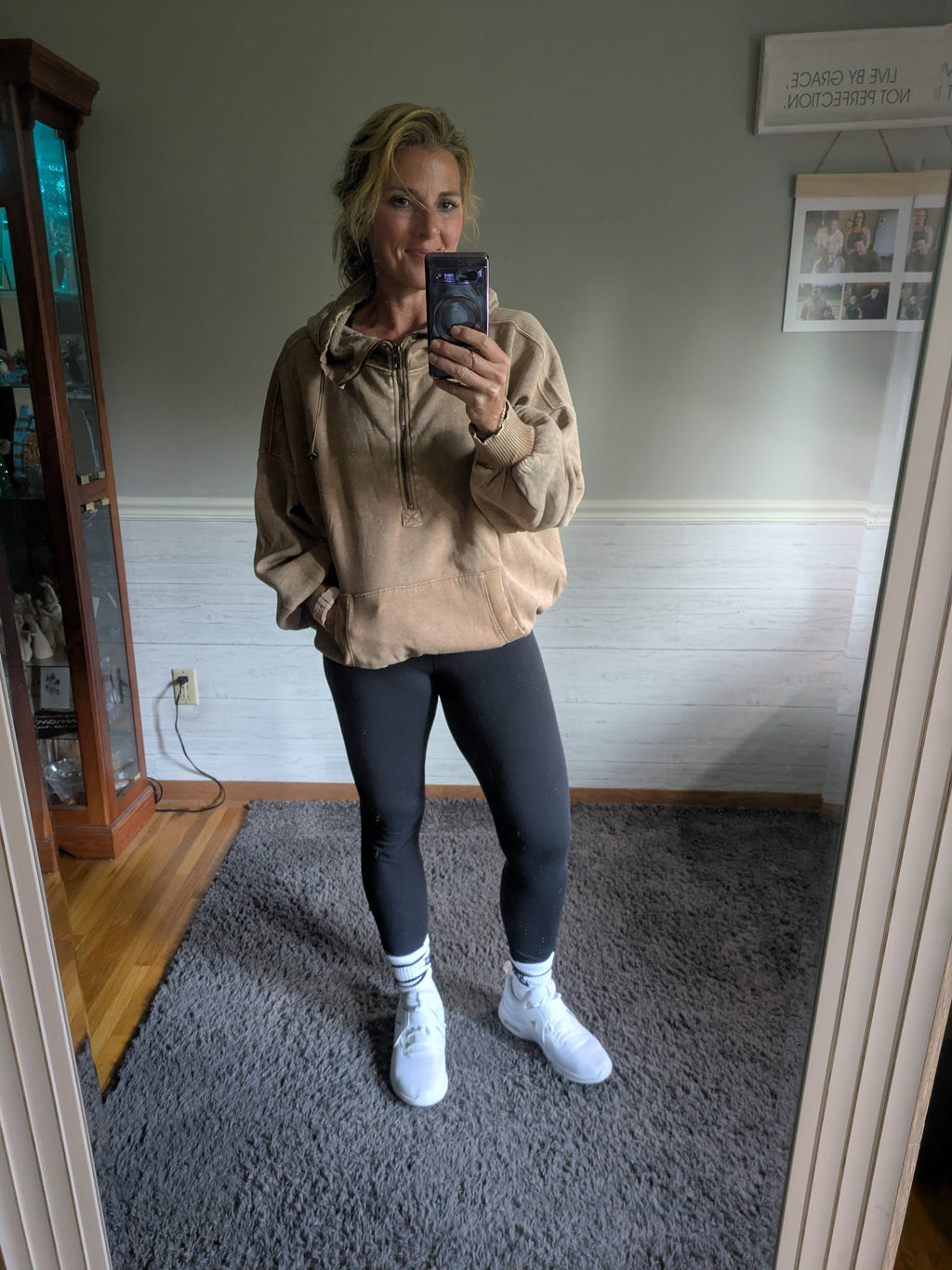Zenana Washed Kangaroo Hoodie (S-M-L)
