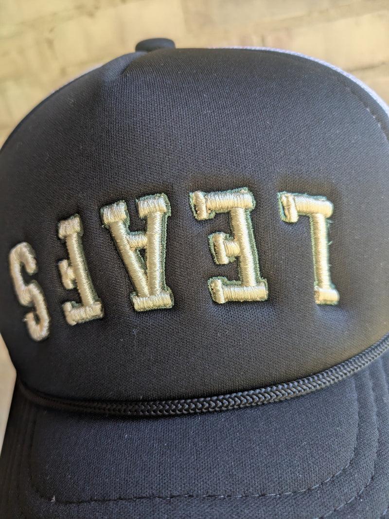 Upsidedown LEAFS hats- 2 COLORS