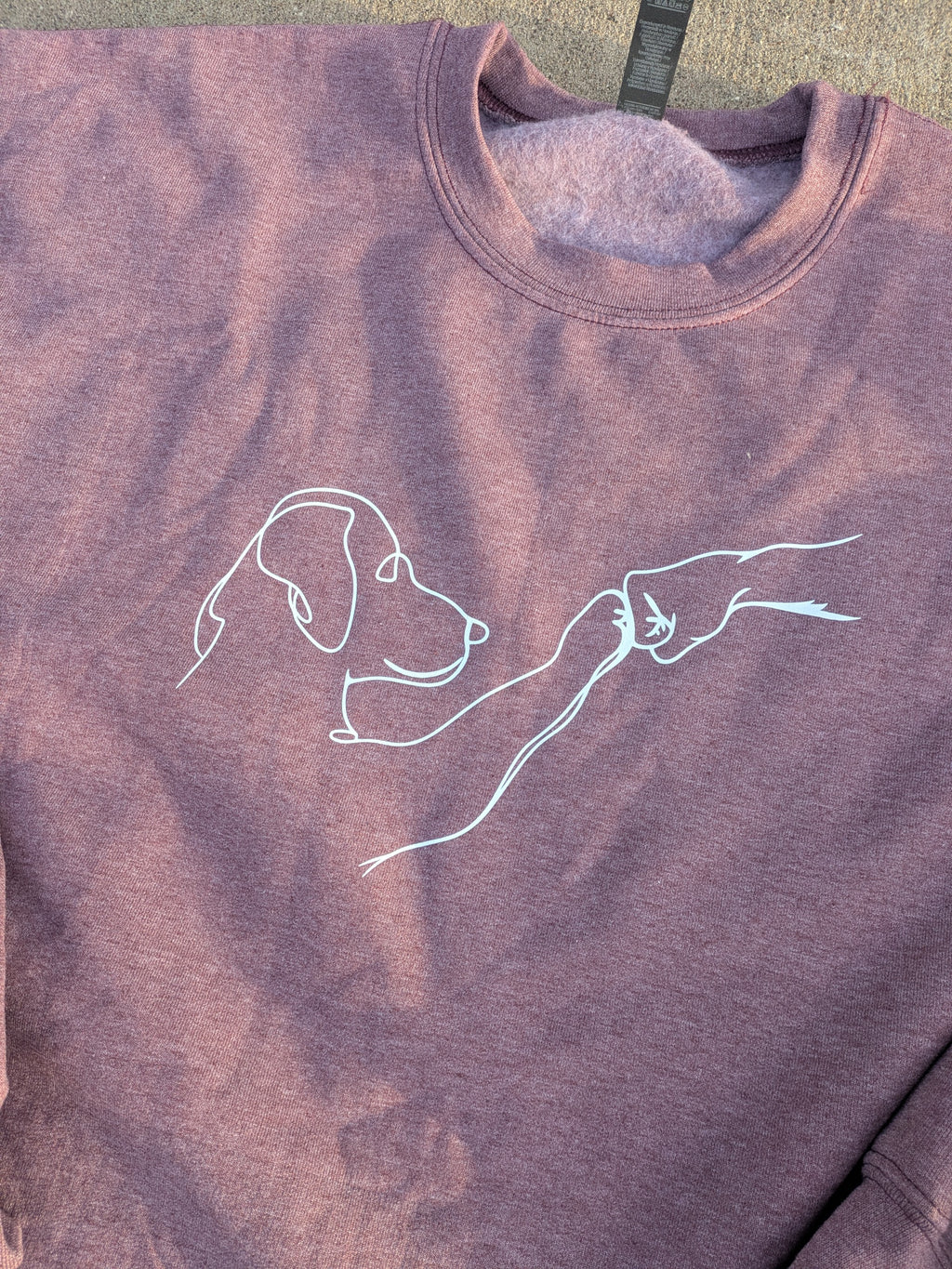 Pup fist bump sweatshirt
