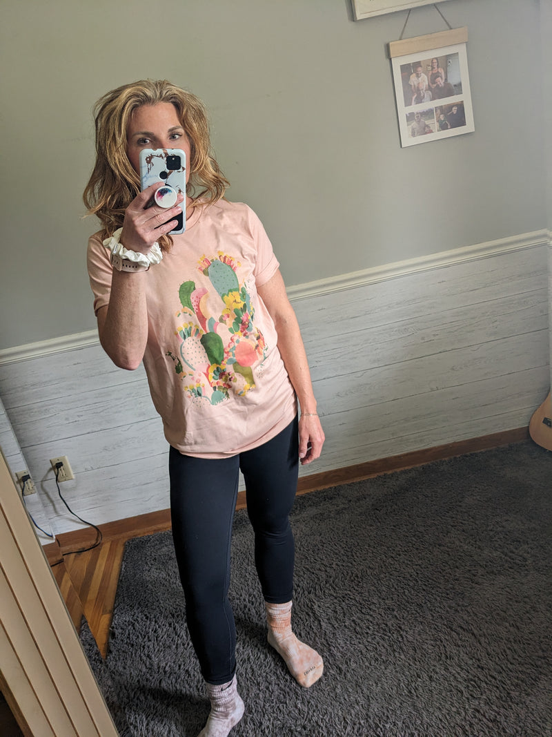 Pastel Cactus Tee (S-XL)