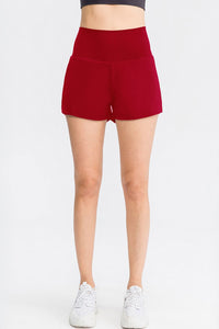 Wide Waistband Sports Shorts with Pockets - IronFox Clothing