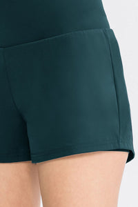 Wide Waistband Sports Shorts with Pockets - IronFox Clothing