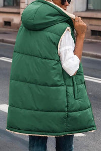 Plush Hooded Vest (S-2X)
